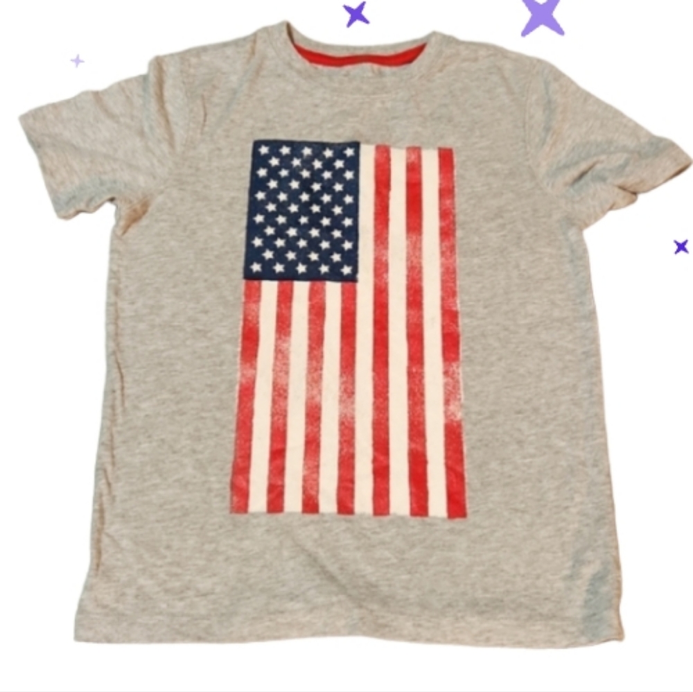 Gap kids med 8-9 yrs distressed American flag tee